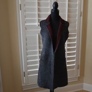 Anthropologie/Moth Wool Blend Sleeveless Cardigan